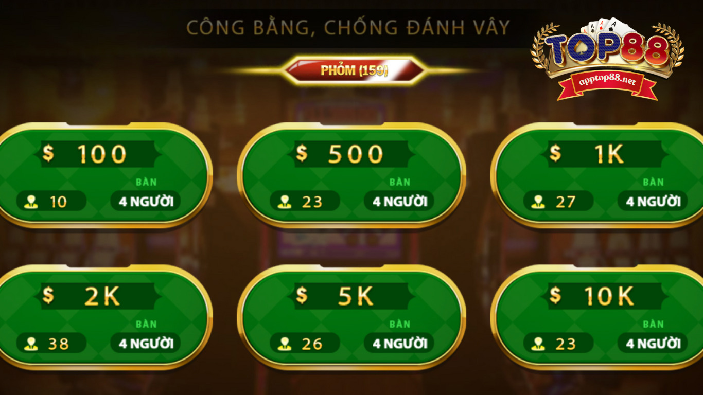 Phỏm Top88 khái quát về game