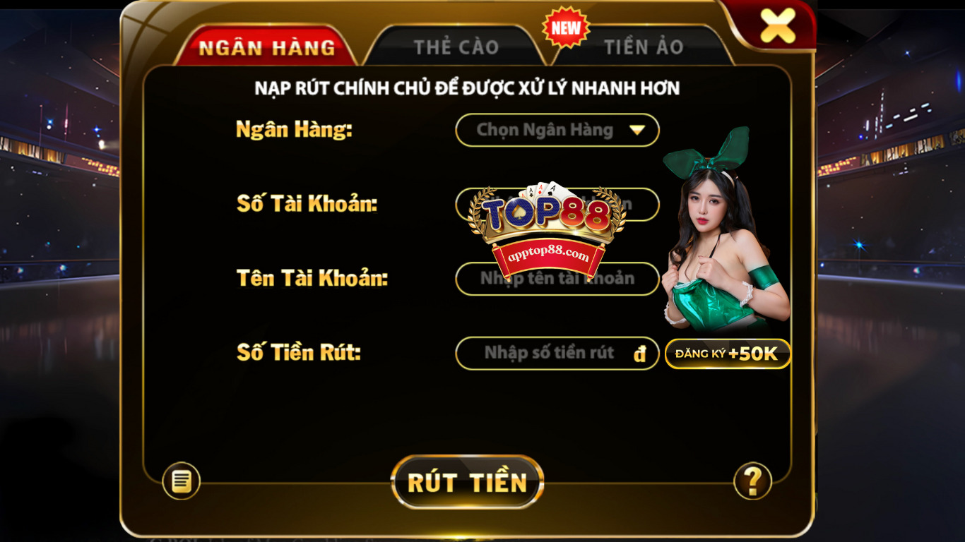 Quá trình thực hiện giao dịch rút tiền