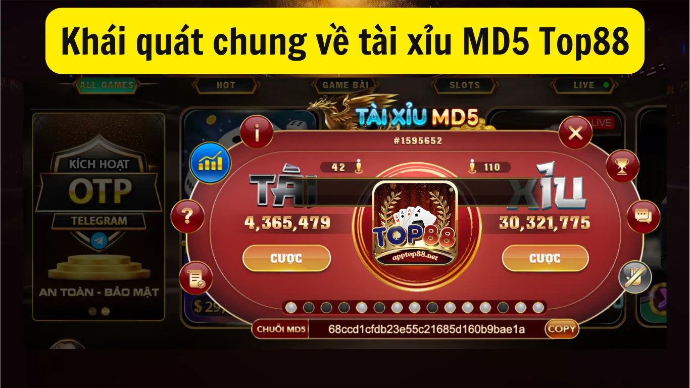 Khái quát chung về tài xỉu MD5 Top88