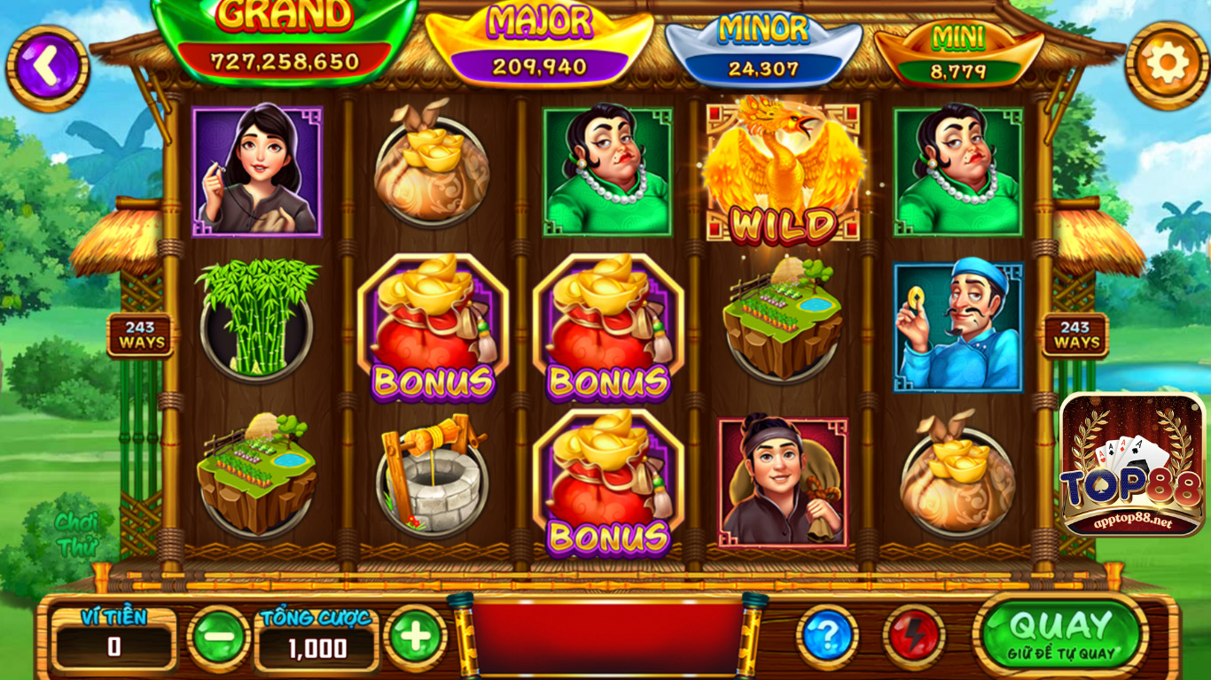 Luật chơi game slot ăn khế trả vàng tại top88